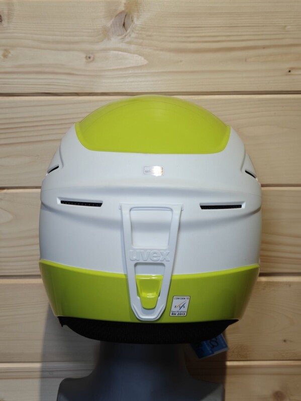 PRILBA UVEX RACE+ WHITE-LIME FIS 53-54CM